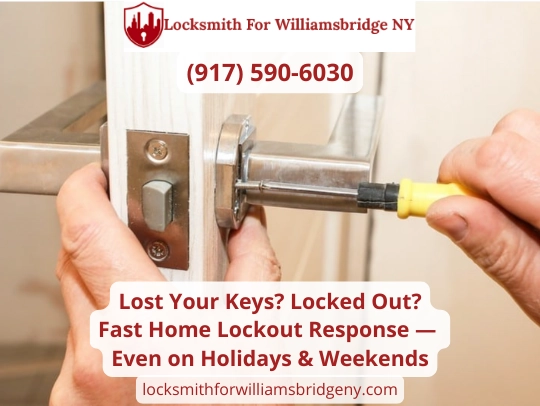 24-Hour Home Lockout Assistance in Williamsbridge, NY